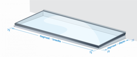 Vlakkelichtkoepel Daklicht DL75