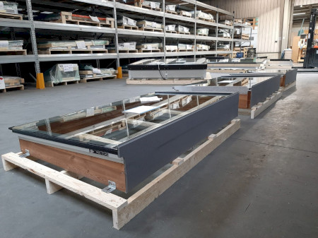 Koppelbare lichtstraat voor buitentoepassing Vlakkelichtkoepel