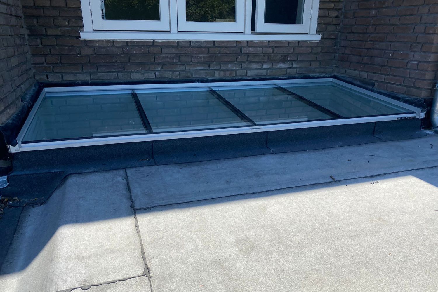 Gevel aansluitinng Vlakkelichtkoepel