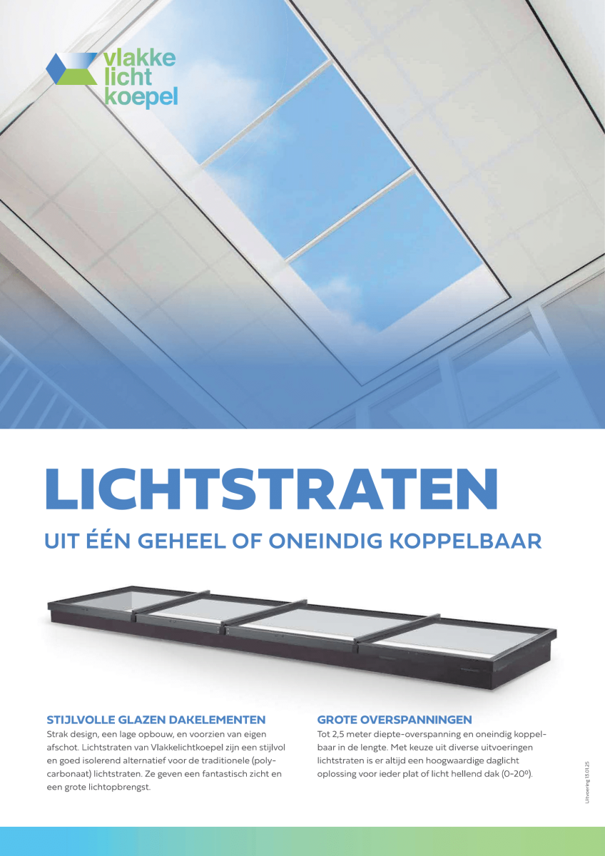 Vlakkelichtkoepel Lichtstraten