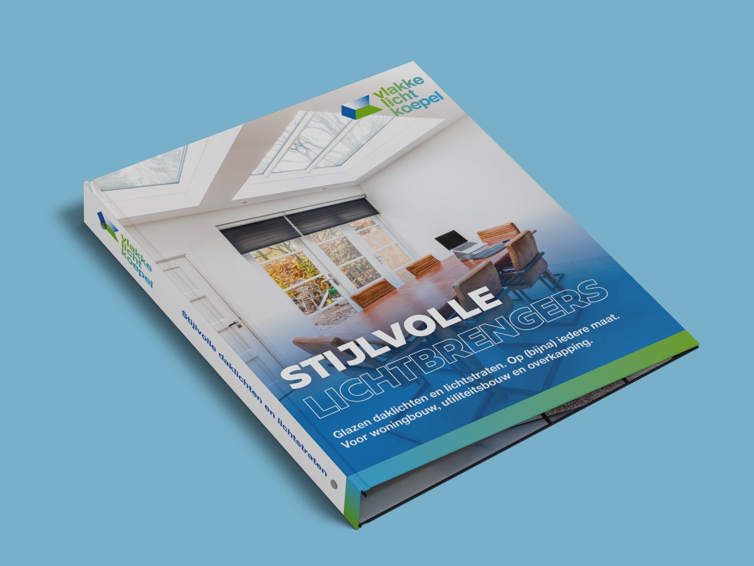 Vlakkelichtkoepel Brochuremap