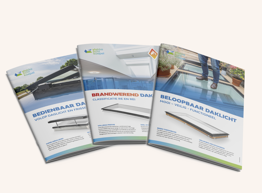 Brochures Vlakkelichtkoepel