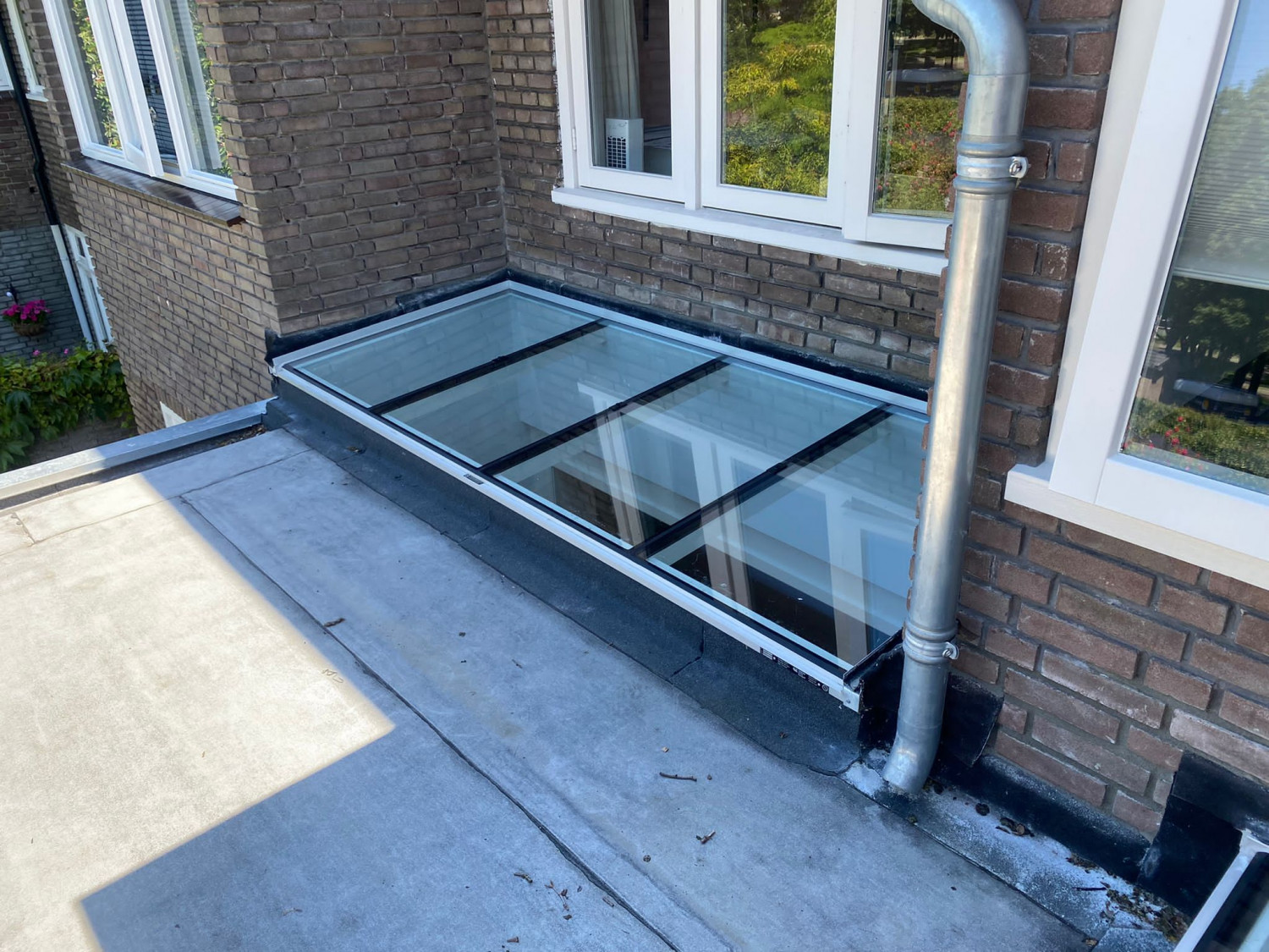 Vlakkelichtkoepel Gevel 3 zijden